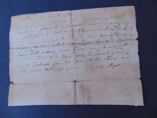 C.  1783 Revolutionary War Manuscript Receipt For Corn