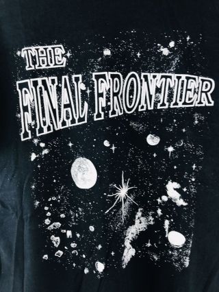 STAR TREK,  The Final Frontier,  1980 ' S VINTAGE T - SHIRT,  SCREEN STARS TAG 2