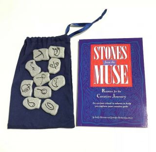 Stones From The Muse Runes For The Creative Journey Complete 10 Runes & Book