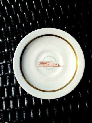 Union Pacific Railroad Winged Streamliner Train Dining Demitasse Saucer Pre - 1955