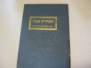 Hebrew Avodat Aved On Megillat Rut Ruth By Azriel Zelig Karelenstein Judaica