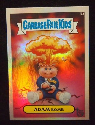 Adam Bomb 2013 Topps 75th Anniversary Foil Card Garbage Pail Kids Rare 86