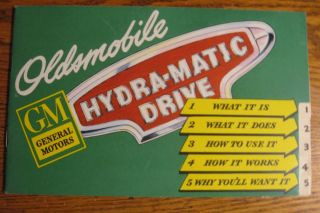 1948 Oldsmobile Hydra - Matic Transmission Brochure,  Xlnt