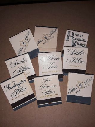 U.  S Hilton Hotel Vintage Match Books