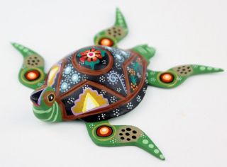 Oaxacan Wood Carving Roberta Angeles Sea Turtle Oaxaca Mexican Folk Art Alebrije 8
