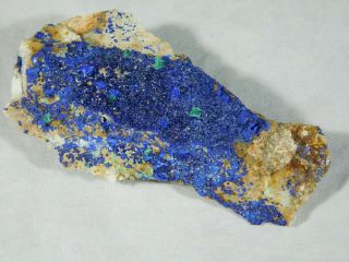 A 100 Natural BRIGHT Blue AZURITE Crystal Cluster From Morocco 73.  8gr e 4