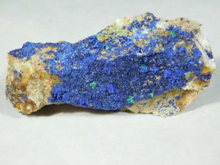 A 100 Natural BRIGHT Blue AZURITE Crystal Cluster From Morocco 73.  8gr e 5