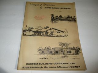 Custom Builders Corporation (st.  Louis) - Vintage Home Plans 1968