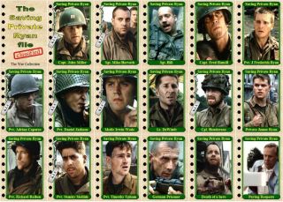 Saving Private Ryan Movie Trading Cards Tom Hanks Matt Damon D - Day