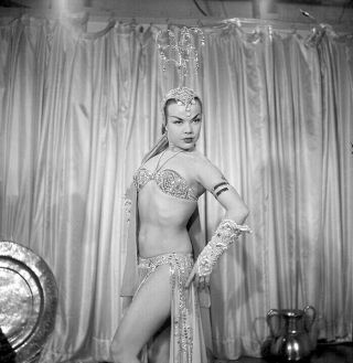 Vintage Nejla Ates Stripper B&w 120 Film Negative