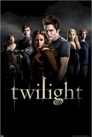 Twilight Cullen Cast 24x36 Movie Poster Robert Pattinson Kristen Stewart 1