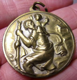 Religious Bronze Medal/ Pope Paul Vi Pont Max Raised Relief Medal St Joseph