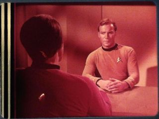 Star Trek Tos 35mm Film Clip Slide Space Seed Kirk Confront Khan 1.  22.  35