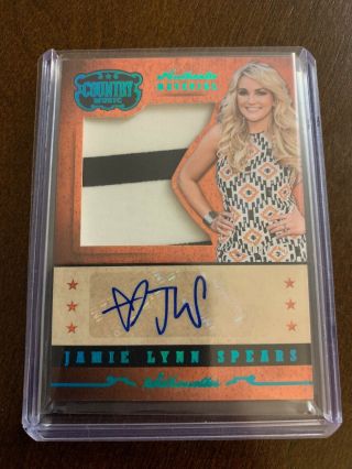 2014 Panini Country Music Jamie Lynn Spears Silhouettes Autograph 08/25
