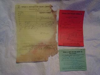 1915 Chicago & Northwestern Railroad Train Order 41,  Caution,  Adams,  Glenoak,  Wi