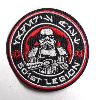 Star Wars 501st Legion Stormtrooper Red Cog 3 " Patch - Usa Mailed (swpa - Fc - 14)