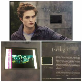 Twilight Robert Pattinson Limited Edition Film Cell 7 Numbered