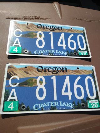 Oregon License Plates 81460 Crater Lake License Plate