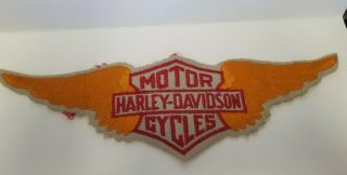 Vintage Harley Davidson Motorcycles 12 " Jacket Logo Patch