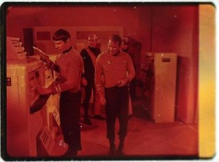 Star Trek Tos 35mm Film Clip Slide A Taste Of Armageddon Kirk Spock Control Room