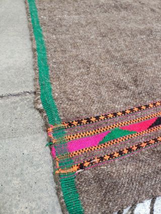 Vintage Handwoven Native American mountain man Wool Blanket Rug 2