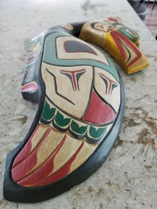Eagle - Haida art Northwest - carved wood 6