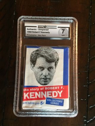 The Story Of Robert Kennedy (1968) Gai Graded Wax Pack - 7 Nm