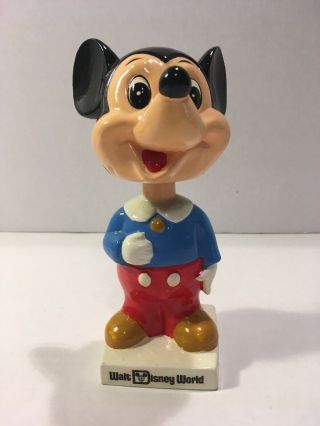 Vintage 1974 Walt Disney World Mickey Mouse Nodder Bobblehead