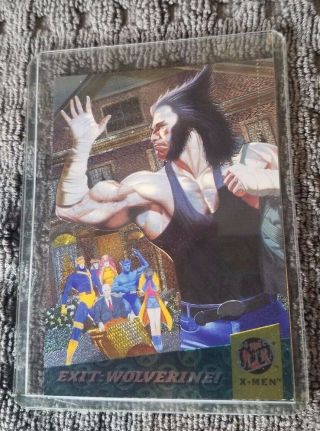 1994 Fleer Ultra X - Men Fatal Attractions Chase Card 6 Wolverine Exit