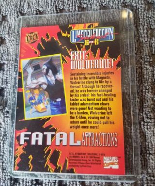 1994 Fleer Ultra X - Men Fatal Attractions Chase Card 6 Wolverine Exit 2