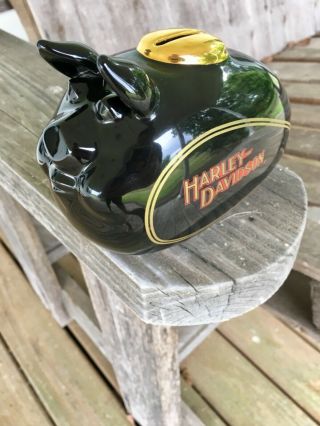 Vintage Harley Davidson Gas Tank Piggy Bank 100th Anniversary Hog
