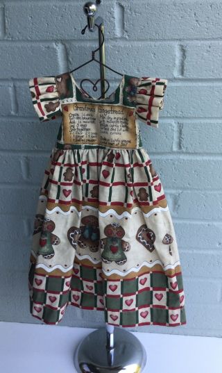 Grandmas Gingerbread Recipe Dress With Heart Shaped Hanger