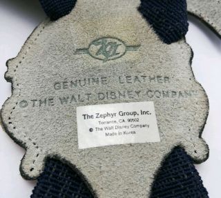 Vintage Donald Duck Suspenders The Walt Disney Company Leather 5