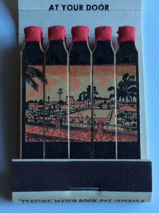 Vintage Feature Matchbook The Rancher Motel,  Miiami,  Florida