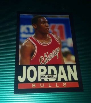 Chicago Bulls Michael Jordan 1985 Football Style Custom Art Card Aceo