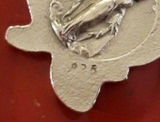925 Sterling Silver Filled Rose Miraculous Mary Virgin St Pendant Charm Medal 2