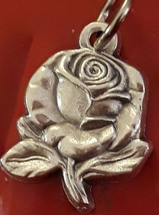 925 Sterling Silver Filled Rose Miraculous Mary Virgin St Pendant Charm Medal 5