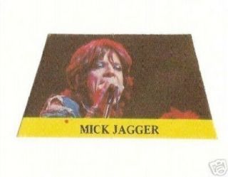Mick Jagger Rolling Stones 1970s Cloth Sticker Patch C