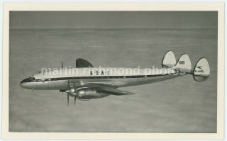 Lockheed Constellation G - Ahen Official Boac Airliner Photo,  Bv556