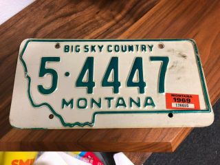 Vintage Montana License Plate