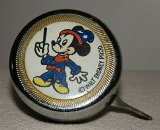 Vintage 1970 Mickey Mouse Bicycle Bell Sorcerer 2” Made In Germany Wdp Disney