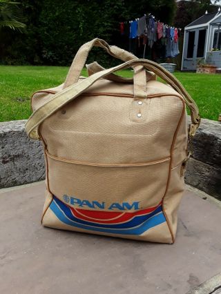 Vintage Pan Am Pilot / Crew Canvas Flight Bag - But A Bit Worn