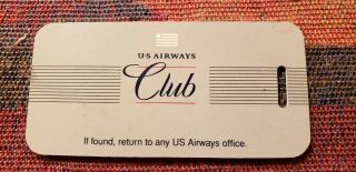 Us Airways Club Luggage Tag Gray