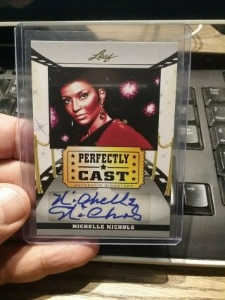 Nichelle Nichols,  " Uhura " Star Trek Autograph Card,  Bonus Nameplate