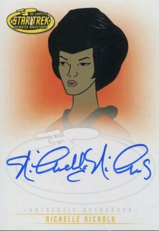 Star Trek The Animated Adventures Autograph A4 Nichelle Nichols