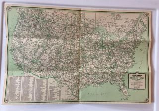 Vintage 1930 Cities Service Road Map of South Dakota 3