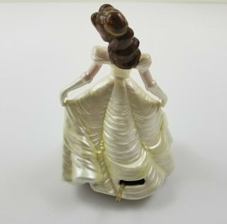 Disney Beauty and the Beast Belle Porcelain Wind Up Music Box Figurine by Schmid 3
