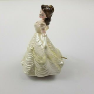 Disney Beauty and the Beast Belle Porcelain Wind Up Music Box Figurine by Schmid 4