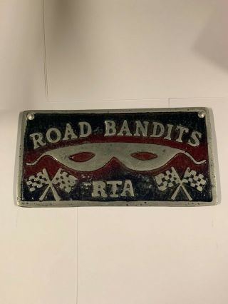 Vintage Car Club Plaque - - - " Road Bandits "
