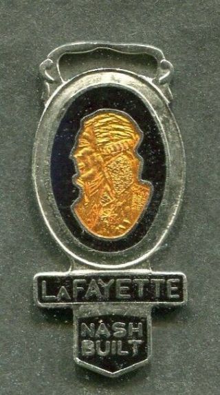 1920 - 1940 Lafayette Nash Built Advertising Watch Fob Milwaukie Wi Lafette Bust